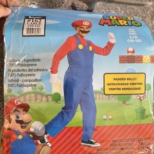 Súper Mario Deluxe Child Costume. Size L.